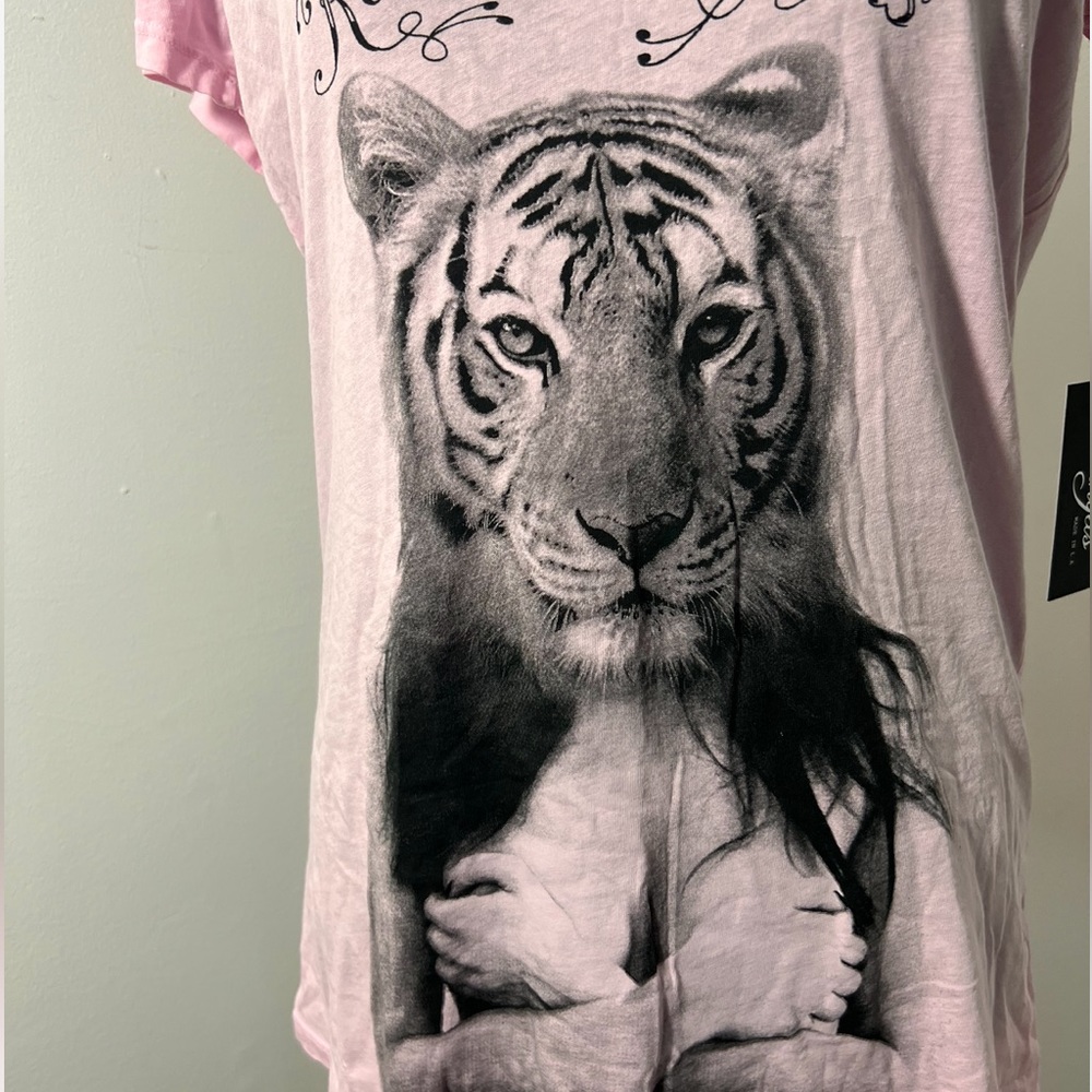 Made in L.A. Rockstars & Angels Cotton Short Sleeved T-Shirt Tee Large NWT - Picture 3 of 9